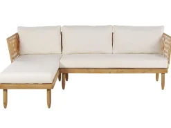 Clearance Beliani Set di copricuscini per esterni CREMONA sporco Bianco