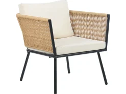 Beliani Set di copricuscini per esterni GARGANO chiaro Beige