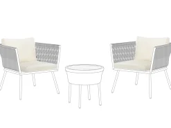 Beliani Set di copricuscini per esterni GARGANO chiaro Beige