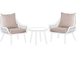 Clearance Beliani Set di copricuscini per esterni LAURETO Beige