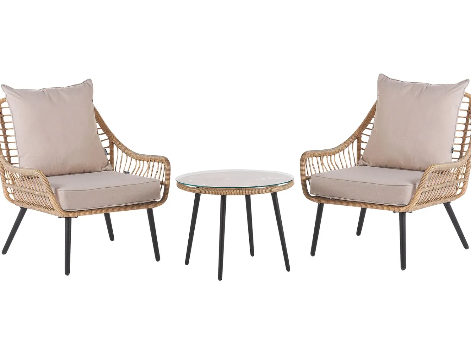 Clearance Beliani Set di copricuscini per esterni LAURETO Beige