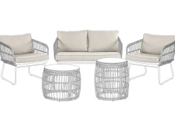Online Beliani Set di copricuscini per esterni RAVELLO Beige