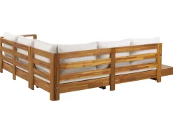 Outlet Beliani Set di copricuscini per esterni MARETTIMO sporco Bianco