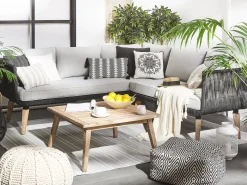 Sale Beliani Set di copricuscini per esterni ALCAMO Grigio