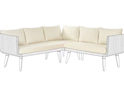 Online Beliani Set di copricuscini per esterni ALCAMO chiaro Beige