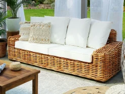 Hot Beliani Set di copricuscini per esterni FORLI Bianco