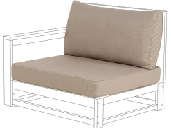 Outlet Beliani Set di copricuscini per esterni TIMOR Tortora Beige