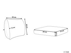 Outlet Beliani Set di copricuscini per esterni TIMOR Tortora Beige