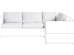 New Beliani Set di copricuscini per esterni AVOLA chiaro Grigio