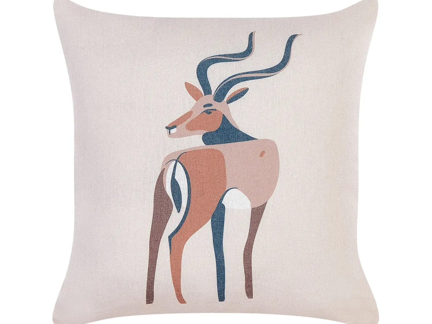 Sale Beliani Set di 2 cuscini ABAL 45 x 45 cm Beige Trama animale Beige Marrone Nero