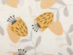 Discount Beliani Set di 2 cuscini ABUTILON 45 x 45 cm Beige Trama floreale Beige Giallo