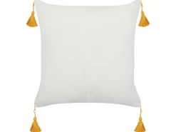 Discount Beliani Set di 2 cuscini ABUTILON 45 x 45 cm Beige Trama floreale Beige Giallo