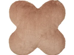 Online Beliani Set di 2 cuscini ACHILLEA Finta pelliccia 54 x 54 cm Beige Tinta unita Beige Marrone