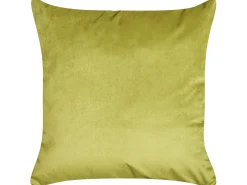 Sale Beliani Set di 2 cuscini AEONIUM Velluto 45 x 45 cm Verde oliva Trama astratta Verde Nero