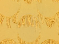 New Beliani Set di 2 cuscini AGASTACHE 45 x 45 cm Trama geometrica Giallo