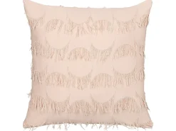 Hot Beliani Set di 2 cuscini AGASTACHE 45 x 45 cm Trama geometrica Rosa