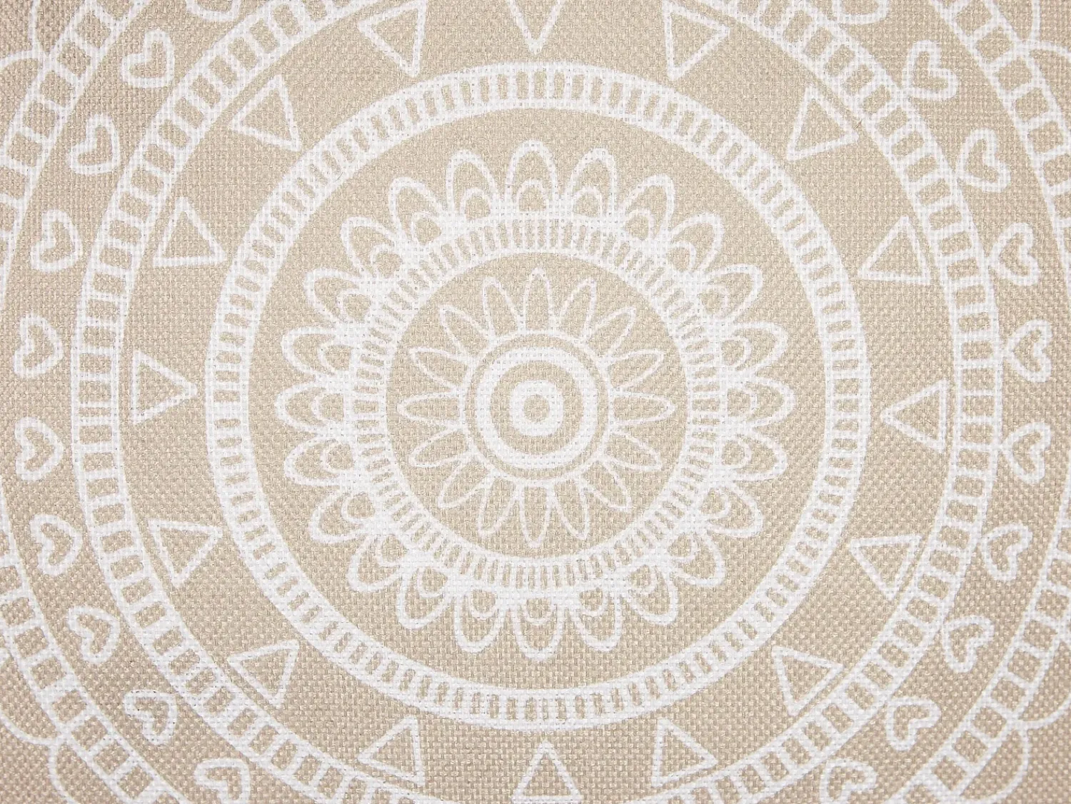 New Beliani Set di 2 cuscini AGRIMONY 45 x 45 cm Beige Trama orientale Beige Bianco
