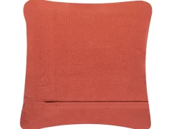 Hot Beliani Set di 2 cuscini AKKOY Cotone 45 x 45 cm Trama geometrica Arancione