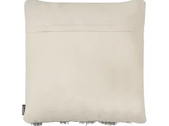 Hot Beliani Set di 2 cuscini ALOCASIA Cotone 45 x 45 cm Beige Trama geometrica Beige Bianco Grigio
