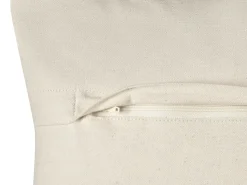 Hot Beliani Set di 2 cuscini ALOCASIA Cotone 45 x 45 cm Beige Trama geometrica Beige Bianco Grigio