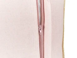 Hot Beliani Set di 2 cuscini ALSOBIA Velluto 30 x 50 cm Rosa Modello natalizio Oro Rosa