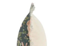 Sale Beliani Set di 2 cuscini ALSTROEMERIA Cotone 45 x 45 cm Verde Trama animale Beige Verde