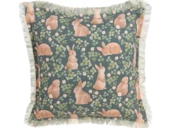 Sale Beliani Set di 2 cuscini ALSTROEMERIA Cotone 45 x 45 cm Verde Trama animale Beige Verde