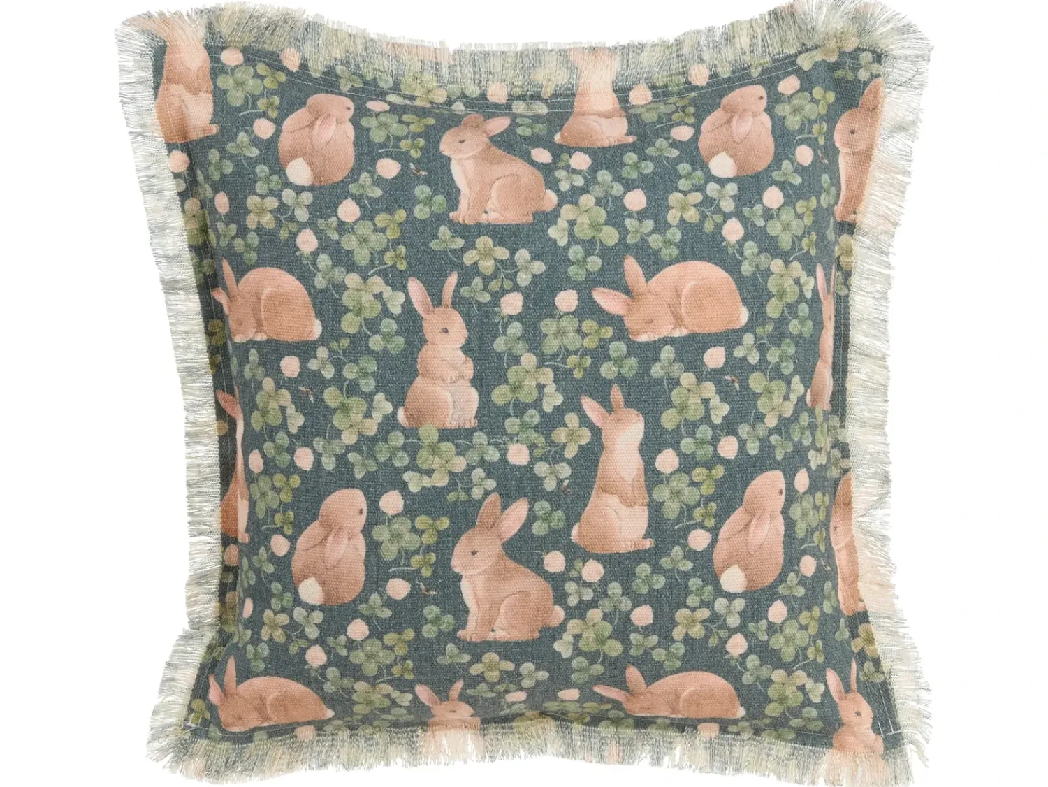 Sale Beliani Set di 2 cuscini ALSTROEMERIA Cotone 45 x 45 cm Verde Trama animale Beige Verde