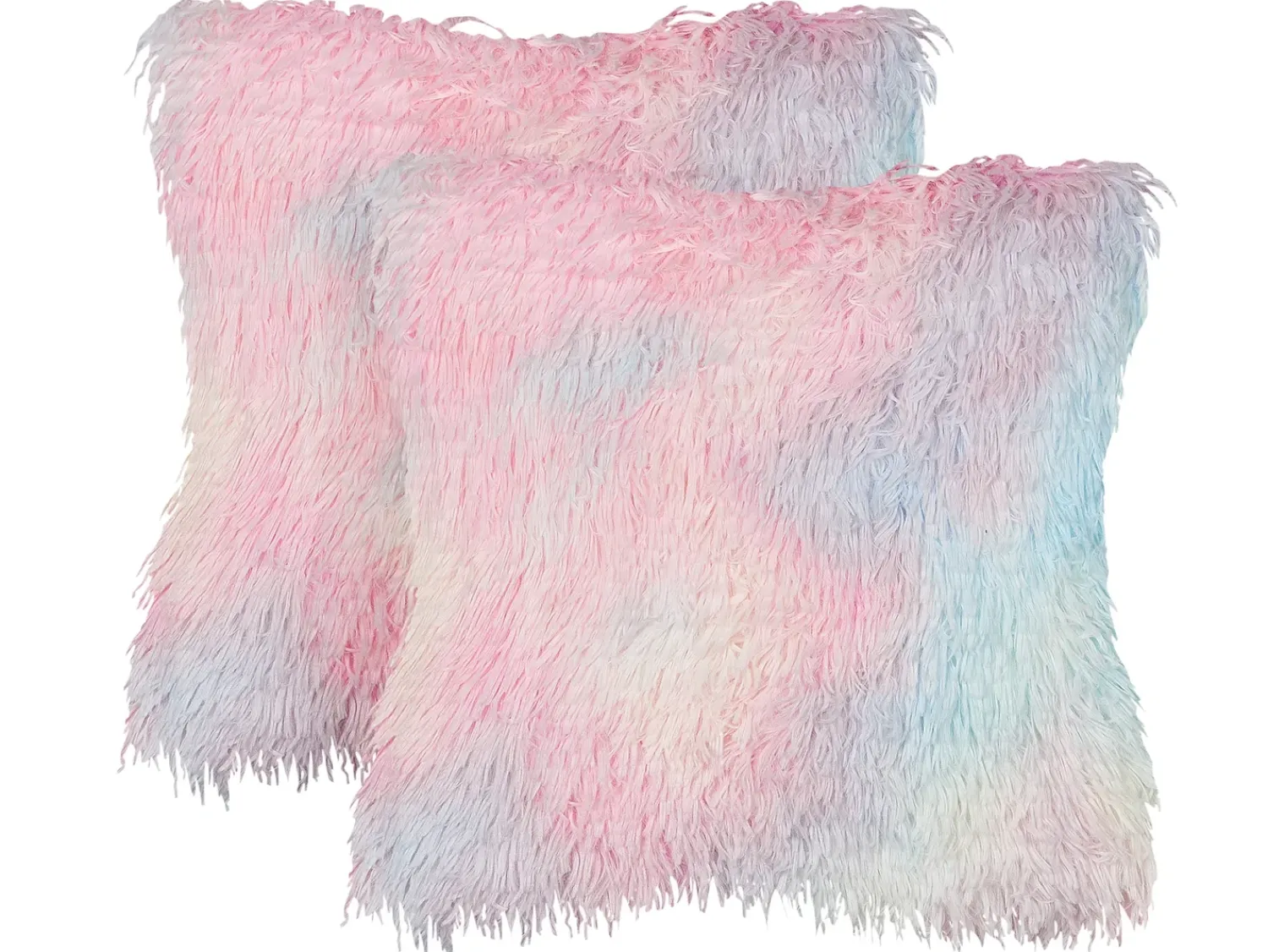 Sale Beliani Set di 2 cuscini AMARYLLIS Finta pelliccia 45 x 45 cm Multicolore