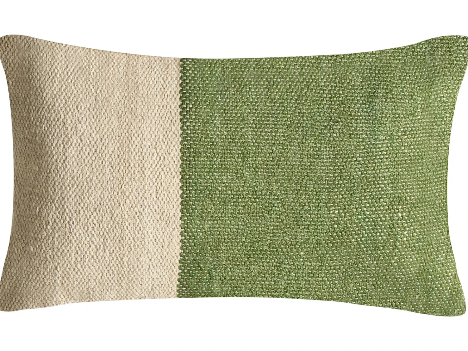 Outlet Beliani Set di 2 cuscini ANISOPTERA Cotone 30 x 50 cm 45 x 45 cm Verde Tinta unita Beige Verde