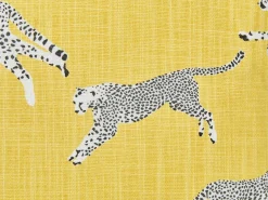 Online Beliani Set di 2 cuscini ARALES Cotone Giallo Bianco Giallo Nero