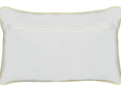 Discount Beliani Set di 2 cuscini ARALES Cotone Grigio chiaro Trama animale Bianco Giallo Grigio Nero