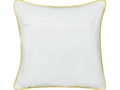 New Beliani Set di 2 cuscini ARALES Cotone Grigio chiaro Trama animale Bianco Giallo Grigio Nero
