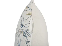 Discount Beliani Set di 2 cuscini ARBOR 45 x 45 cm Beige Trama floreale Beige Argento Blu Oro
