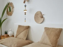 Sale Beliani Set di 2 cuscini ASLANAPA Cotone 45 x 45 cm Tinta unita Beige