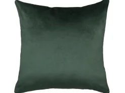 New Beliani Set di 2 cuscini ASTILBE Velluto 45 x 45 cm Verde scuro Trama di piante Verde Argento