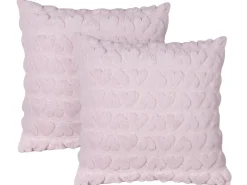 Best Beliani Set di 2 cuscini ASTRANTIA 45 x 45 cm Rosa