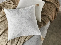 Hot Beliani Set di 2 cuscini AZALEA 45 x 45 cm chiaro Tinta unita Beige