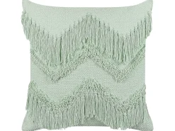 Sale Beliani Set di 2 cuscini BACOPA Cotone 45 x 45 cm Trama Chevron Verde