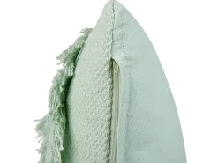 Sale Beliani Set di 2 cuscini BACOPA Cotone 45 x 45 cm Trama Chevron Verde