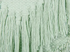 Sale Beliani Set di 2 cuscini BACOPA Cotone 45 x 45 cm Trama Chevron Verde