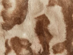 Best Beliani BAKIRA Finta pelliccia 45 x 45 cm Trama astratta Marrone