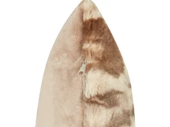 Best Beliani BAKIRA Finta pelliccia 45 x 45 cm Trama astratta Marrone