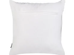 New Beliani Set di 2 cuscini BAMIAN Cotone 45 x 45 cm sporco Trama geometrica Bianco