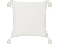 Clearance Beliani Set di 2 cuscini BANKSIA Cotone 45 x 45 cm Rosso A strisce Bianco Rosso