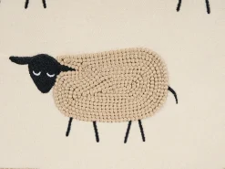 Sale Beliani Set di 2 cuscini BANNU Bouclé 45 x 45 cm Beige Beige Nero