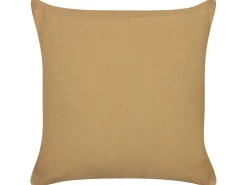 Hot Beliani Set di 2 cuscini BANYAN Cotone 45 x 45 cm Beige sabbia Trama geometrica Beige Bianco