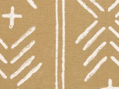 Hot Beliani Set di 2 cuscini BANYAN Cotone 45 x 45 cm Beige sabbia Trama geometrica Beige Bianco