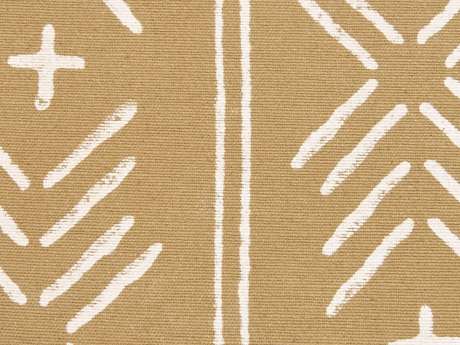 Hot Beliani Set di 2 cuscini BANYAN Cotone 45 x 45 cm Beige sabbia Trama geometrica Beige Bianco