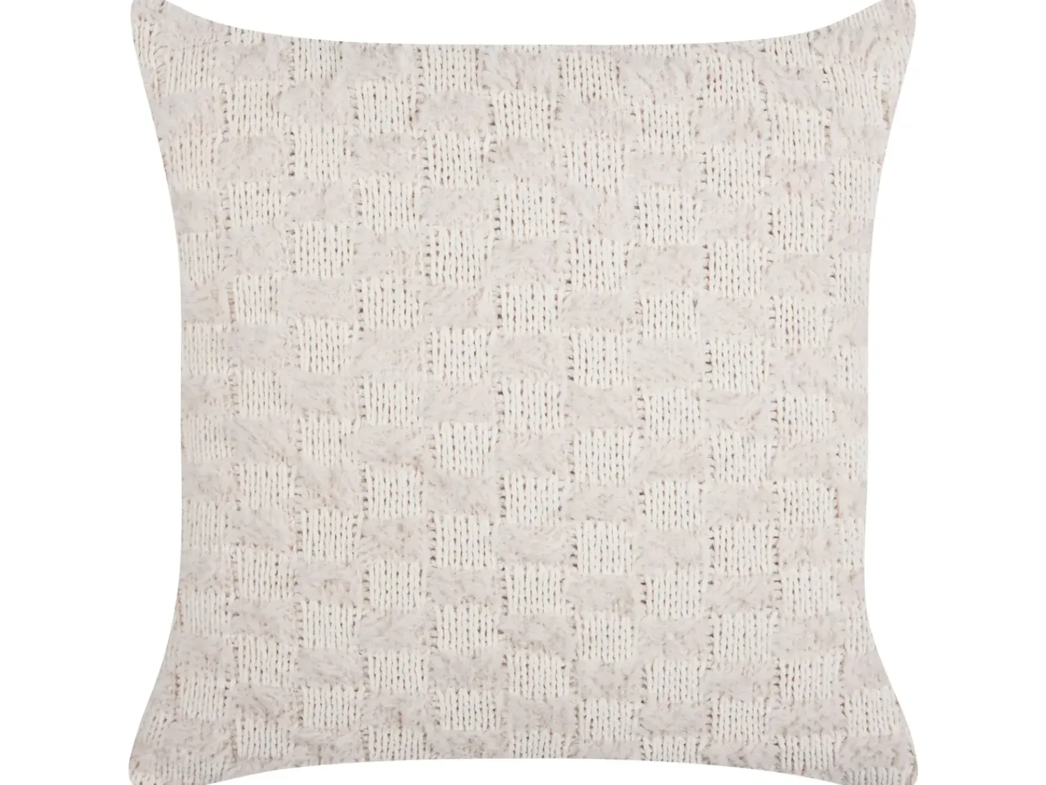 Clearance Beliani Set di 2 cuscini BASALIM 45 x 45 cm Beige Tinta unita Beige Rosa